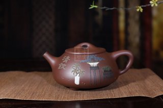 《石瓢》石瓢宜興紫砂壺純手工高級(jí)工藝美術(shù)師茶壺底槽青 《石瓢》石瓢宜興紫砂壺純手工高級(jí)工藝美術(shù)師茶壺底槽青
