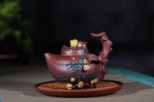 《多子多福》宜興紫砂壺高級工藝美術師純手工底槽青中壺茶具泡茶壺創(chuàng)新壺