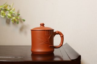 《竹節蓋杯》宜興紫砂茶壺紫砂泡茶壺朱泥手工實力派藝人泡茶壺 《竹節蓋杯》宜興紫砂茶壺紫砂泡茶壺朱泥手工實力派藝人泡茶壺