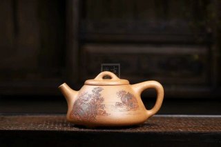 《石瓢》宜興段泥紫砂壺全手工茶壺助理工藝美術(shù)師老師石瓢 《石瓢》宜興段泥紫砂壺全手工茶壺助理工藝美術(shù)師老師石瓢