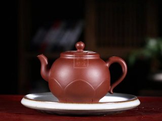 《綻放》宜興紫砂壺宮燈紫砂泡茶壺底槽青手工高級工藝美術師紫砂茶具 《綻放》宜興紫砂壺宮燈紫砂泡茶壺底槽青手工高級工藝美術師紫砂茶具